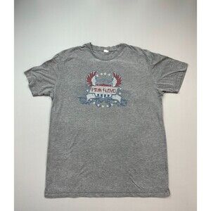 Vintage Pink Floyd Shirt Women's Medium Gray Rock Band Music Concert Made in USA